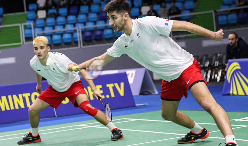 Championnats d'Europe de badminton les équipes de France en bronze