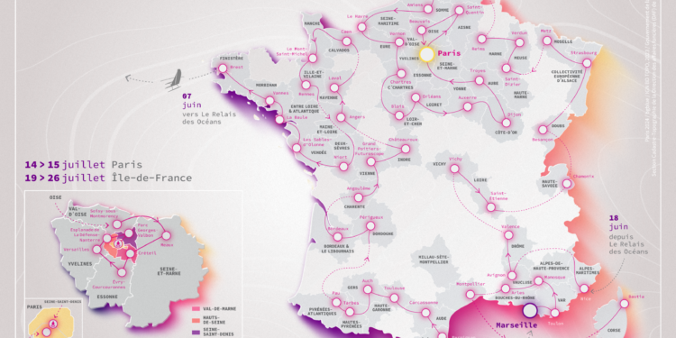 Paris 2024 Le Tracé De La Flamme Olympique Dévoilé Sportmag 5313